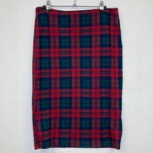 Topshop Plaid Skirt Size 10
